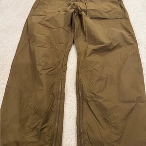 Free People Olive Green Pants Relaxed Fit